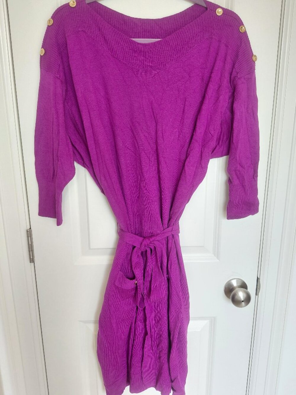 Lane Bryant Purple Long Sleeve Dress